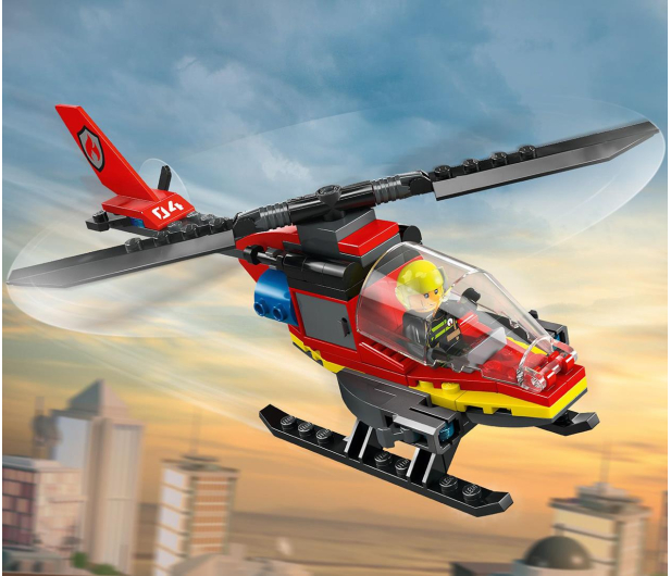 LEGO City 60411 Strażacki helikopter ratunkowy - 1202614 - zdjęcie 11